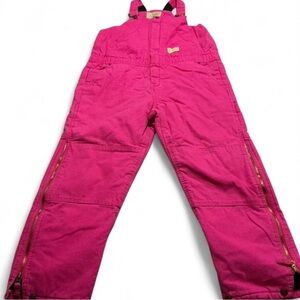 Schmidt Work Wear Hot Pink Youth Girls Overalls sz 14-16 large regular